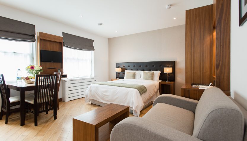Executive Studio Apartments in Kensington at Presidential Serviced Apartments London